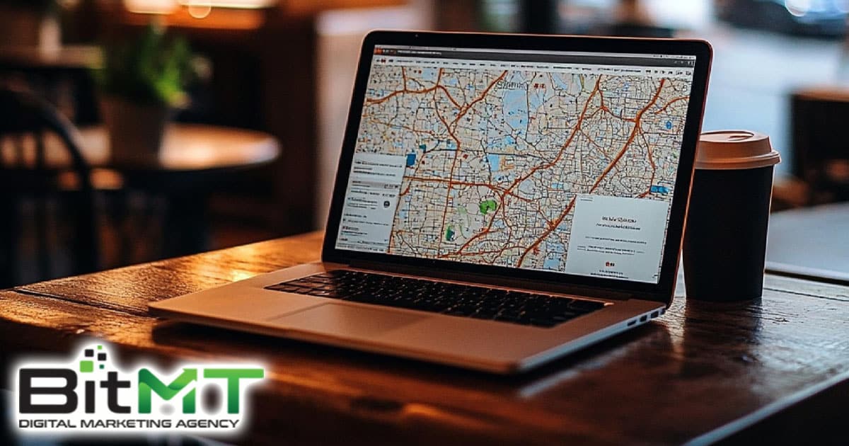 local SEO laptop computer search engine google map optimization